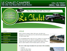 Tablet Screenshot of lechaletcampers.com